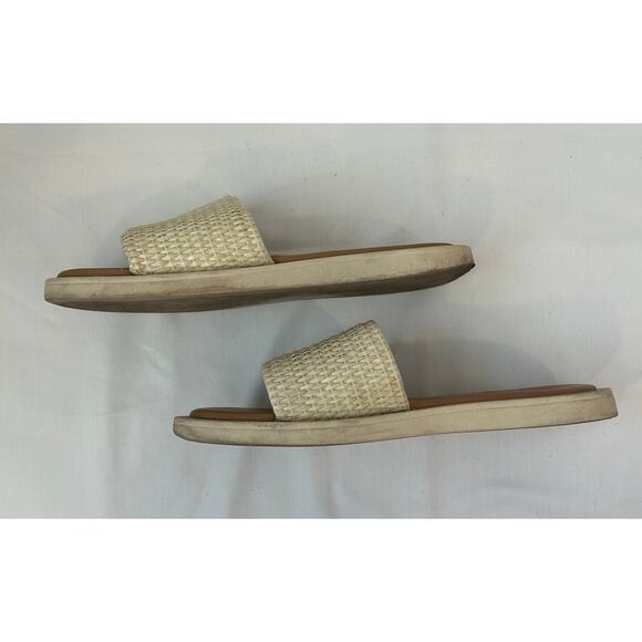 Steve Madden women's Neutral Woven Casual Slide on Sandal Size 7 - Picture 4 of 4